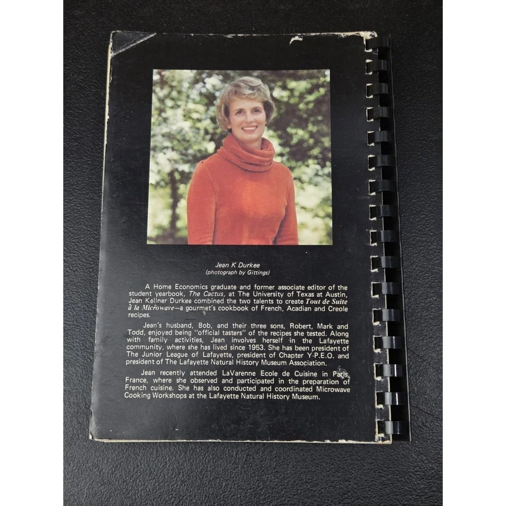 Tout‎ De Suite a la Microwave Cookbook Jean Durkee 7th Print 1982